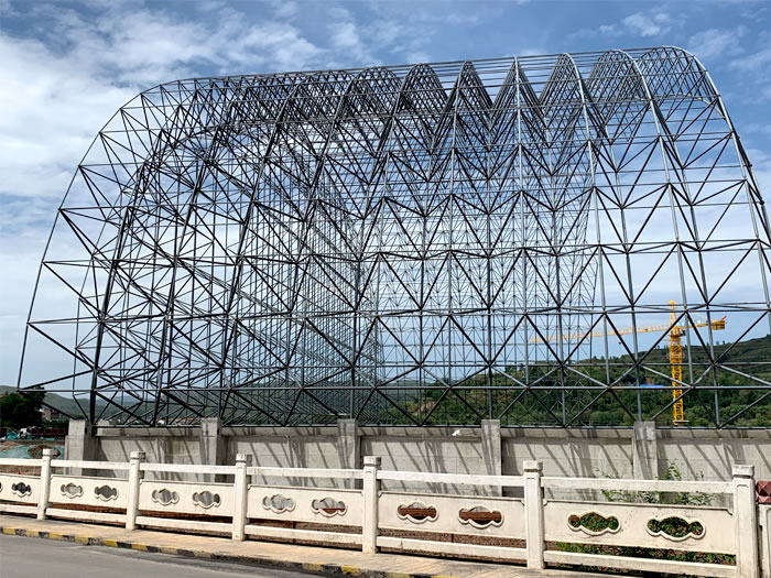 鄂尔多斯山寨矿储煤棚网架